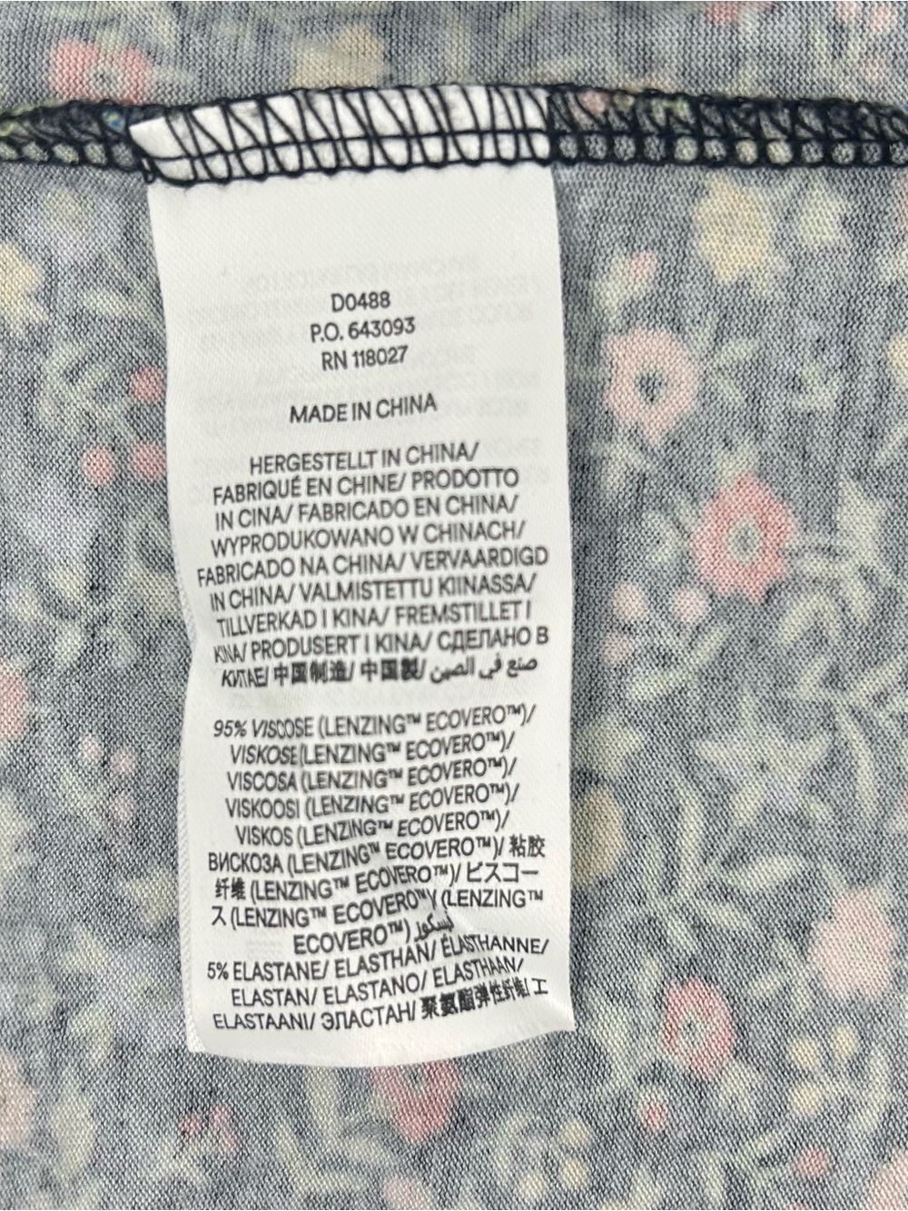 Boden Size 8 Black Mini Dress with Red, Yellow, Blue & Green Floral Print - Picture 6 of 12